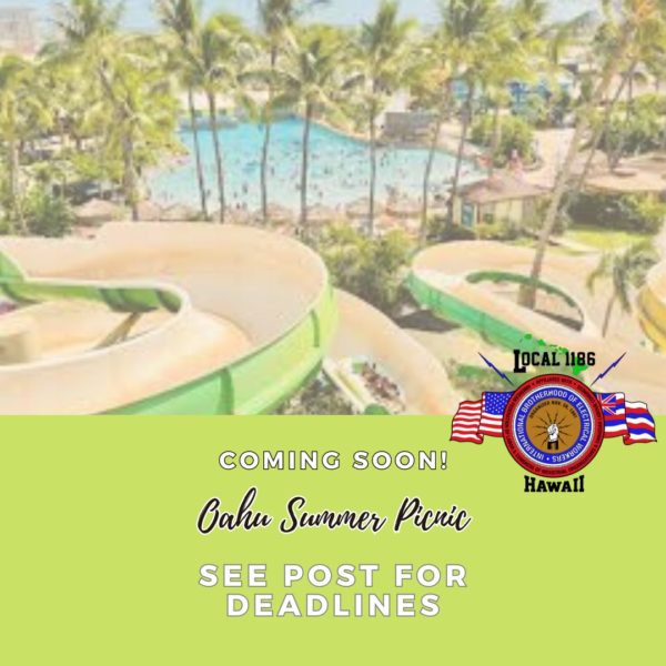 OAHU MEMBER PICNIC IBEW 1186